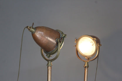 Pair Nautical Seahorse Brass Lamps - Kernow Furniture