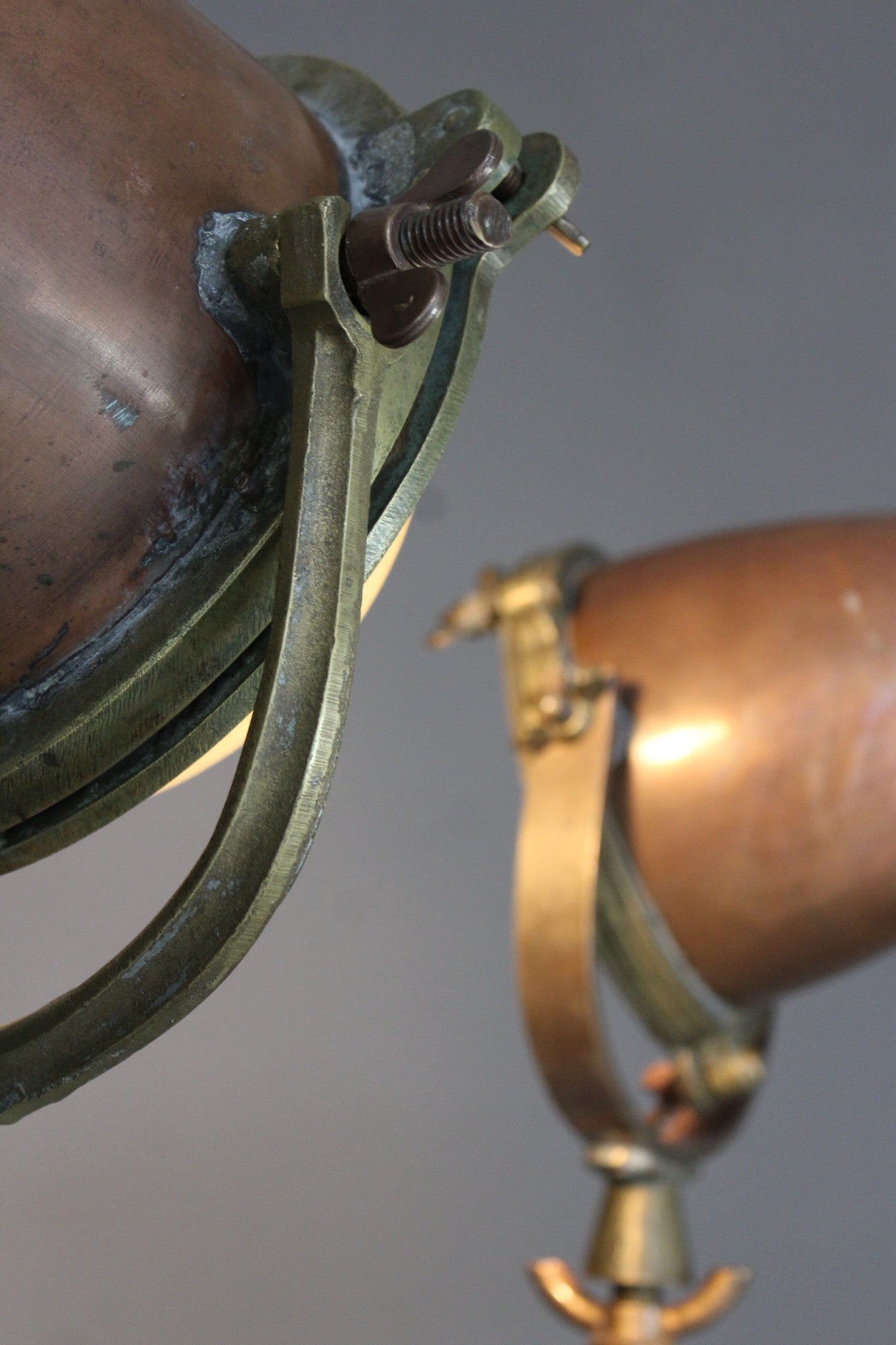 Pair Nautical Seahorse Brass Lamps - Kernow Furniture