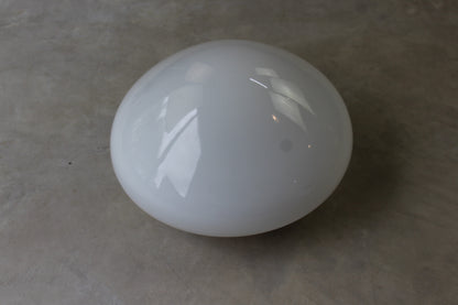 Retro White Glass Ceiling Light - Kernow Furniture