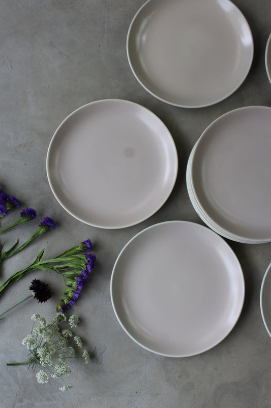 12 Poole Pottery Twintone Side Plates - Kernow Furniture