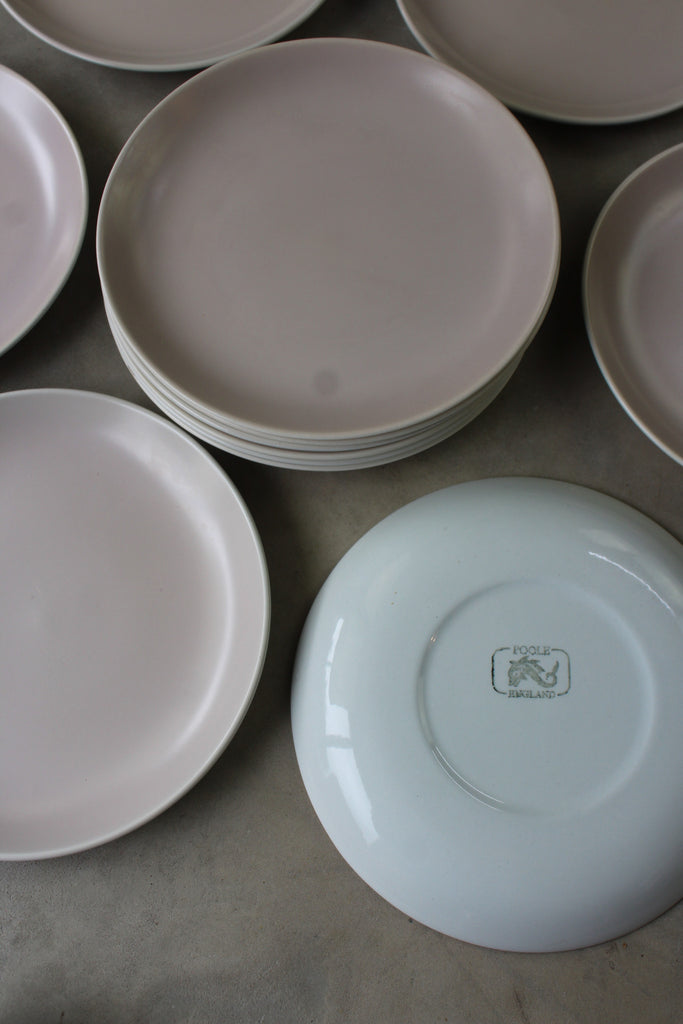 12 Poole Pottery Twintone Side Plates - Kernow Furniture
