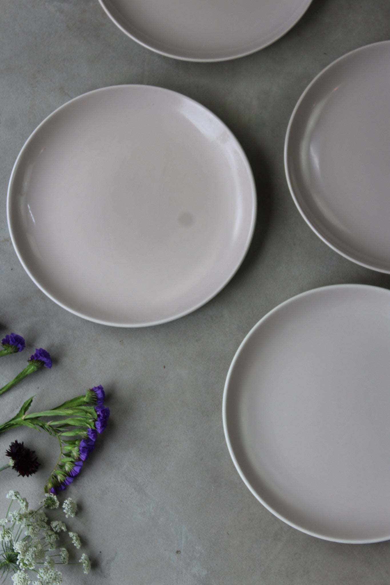 5 Poole Pottery Twintone Salad Plates - Kernow Furniture