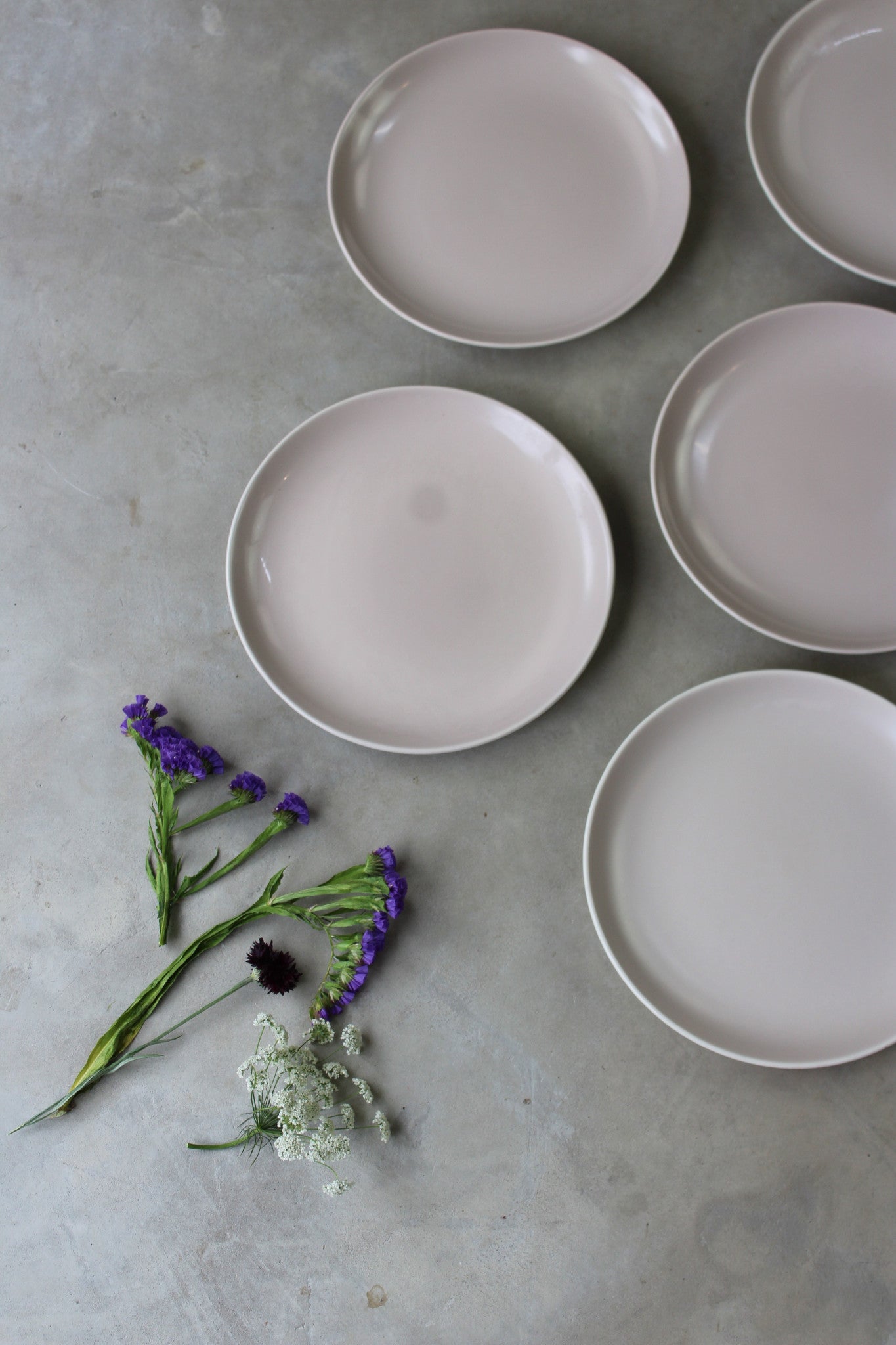 5 Poole Pottery Twintone Salad Plates - Kernow Furniture