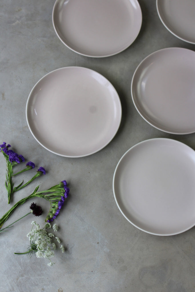 5 Poole Pottery Twintone Salad Plates - Kernow Furniture