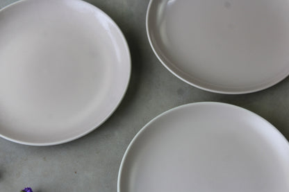 5 Poole Pottery Twintone Salad Plates - Kernow Furniture