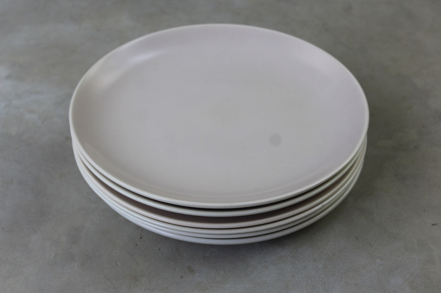 6 Poole Pottery Twintone Dinner Plates - Kernow Furniture