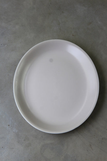 Single Poole Pottery Twintone Oval Plate - Kernow Furniture