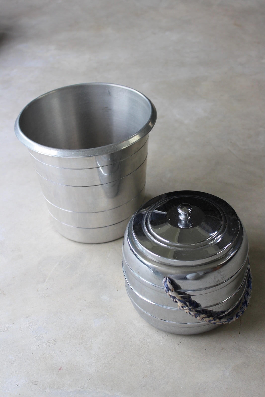 Vintage Chrome Wine Cooler & Ice Bucket - Kernow Furniture