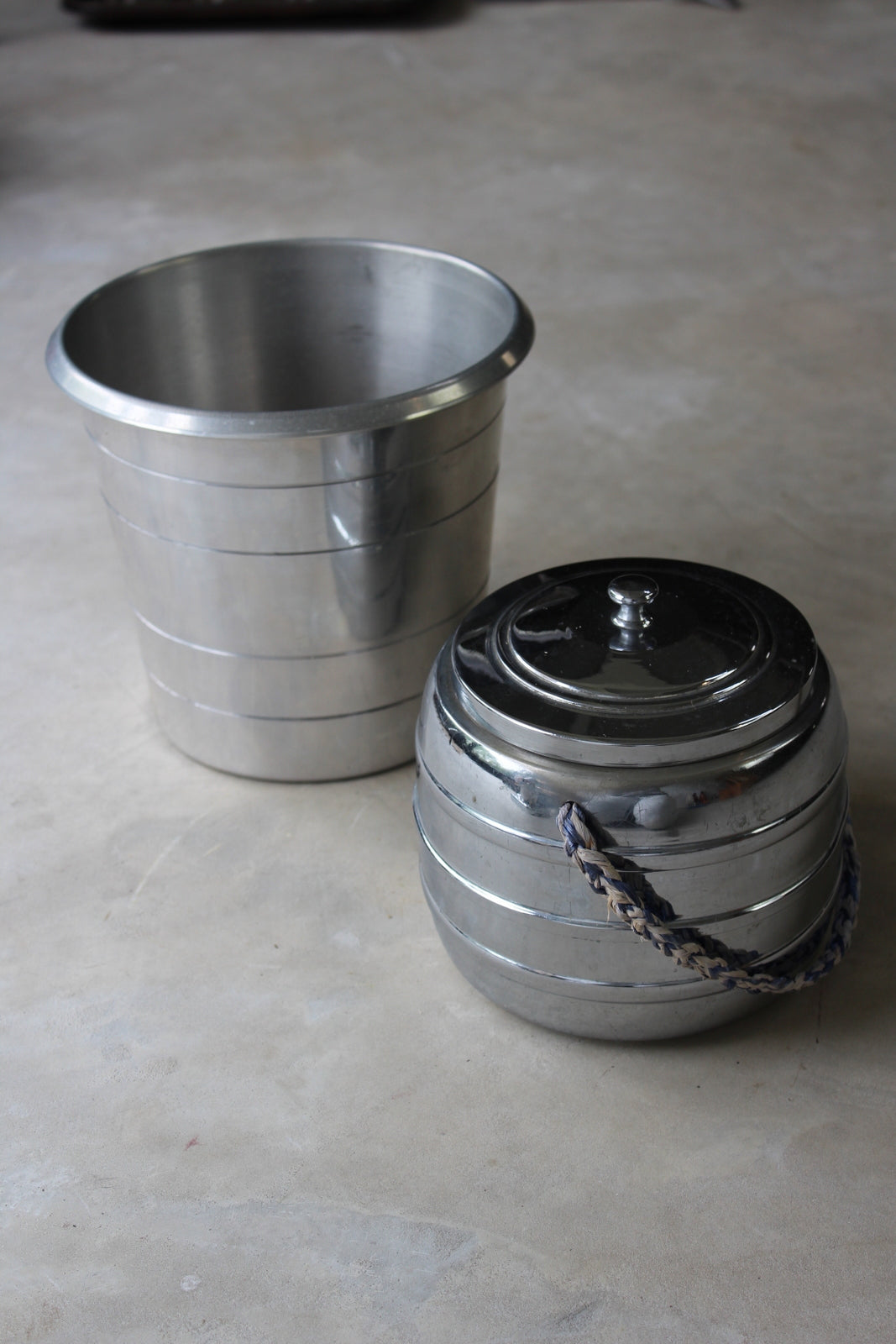 Vintage Chrome Wine Cooler & Ice Bucket - Kernow Furniture