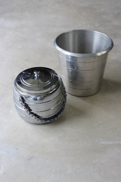 Vintage Chrome Wine Cooler & Ice Bucket - Kernow Furniture