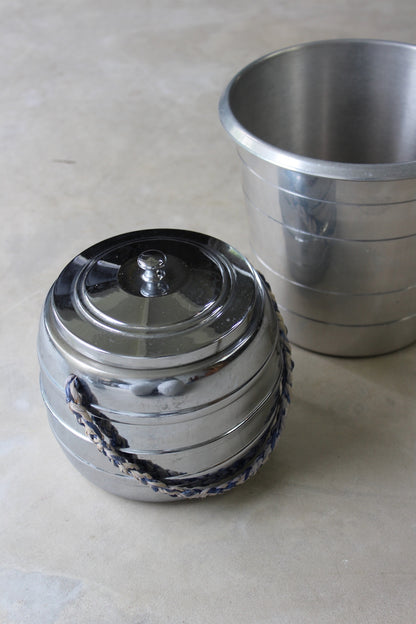 Vintage Chrome Wine Cooler & Ice Bucket - Kernow Furniture