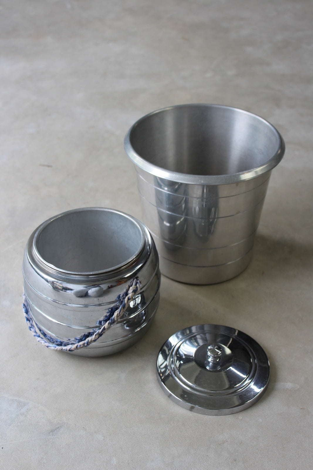 Vintage Chrome Wine Cooler & Ice Bucket - Kernow Furniture