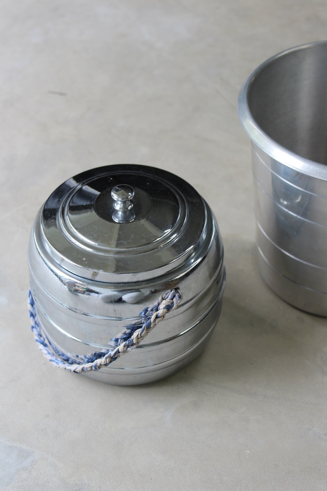 Vintage Chrome Wine Cooler & Ice Bucket - Kernow Furniture