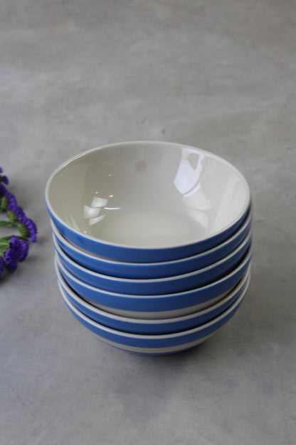 6 Cornishware Cereal Bowls - Kernow Furniture