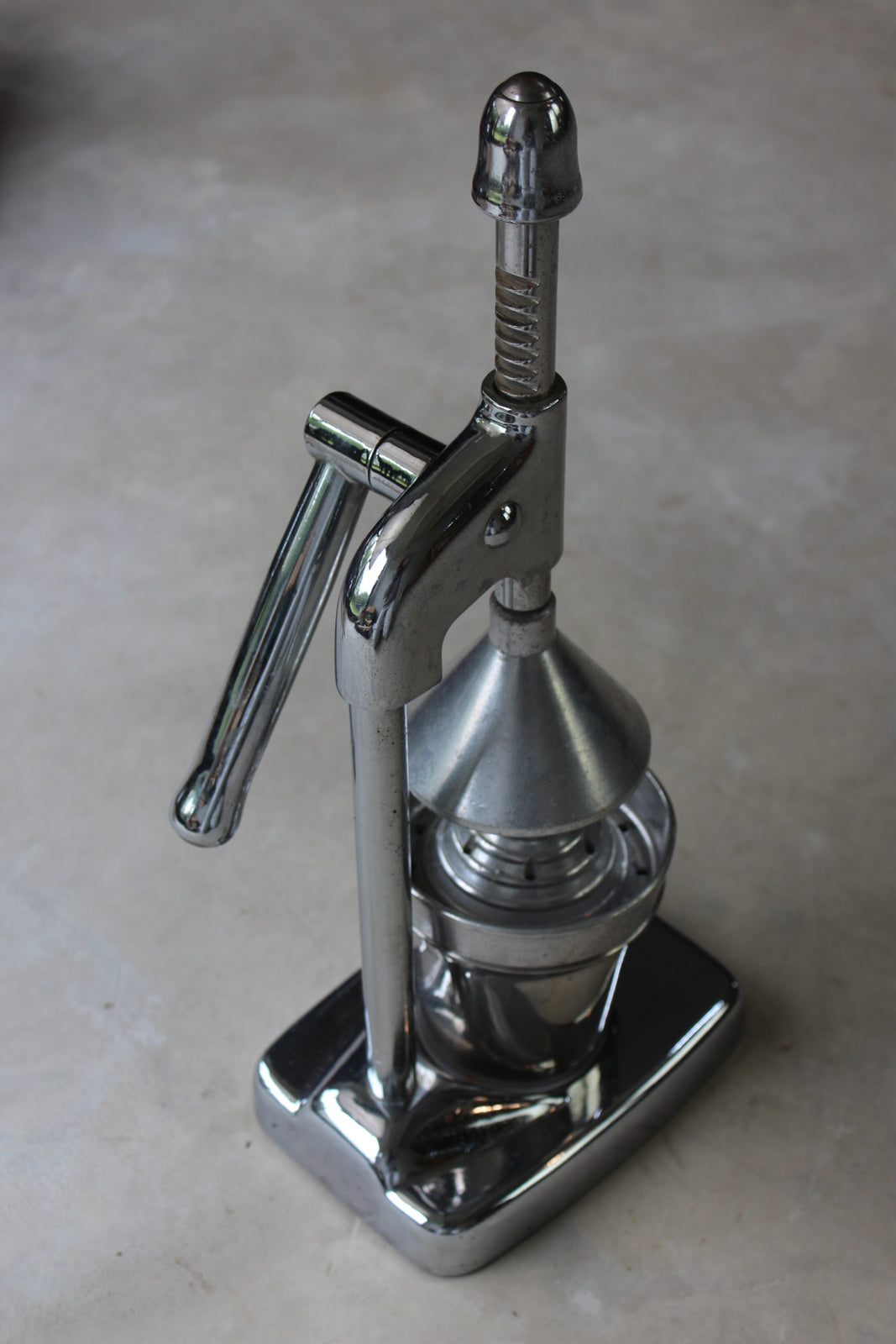 Vintage Chrome Manual Fruit Juicer - Kernow Furniture