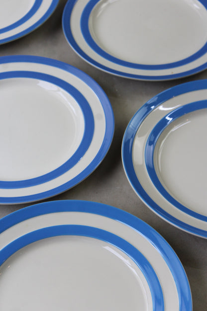 6 T G Green Cornishware Plates - Kernow Furniture