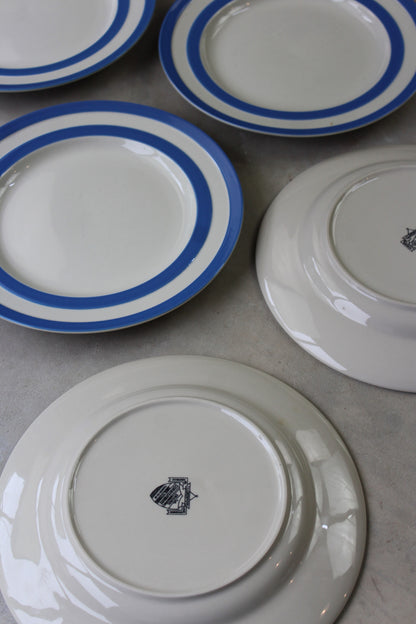 6 T G Green Cornishware Plates - Kernow Furniture