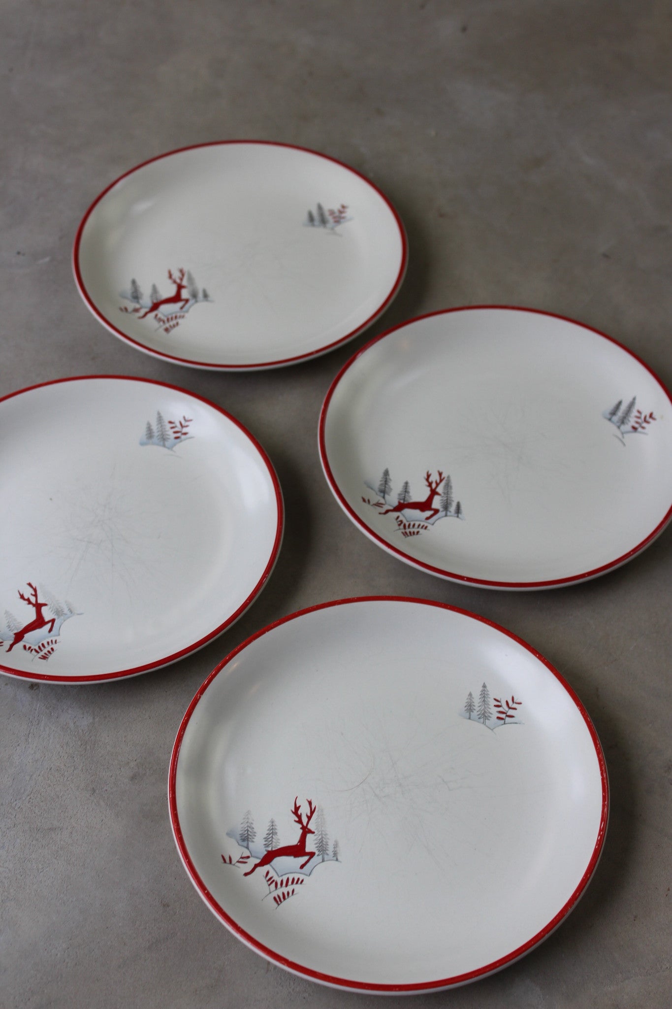 Crown Devon Stockholm Side Plates x 4 - Kernow Furniture