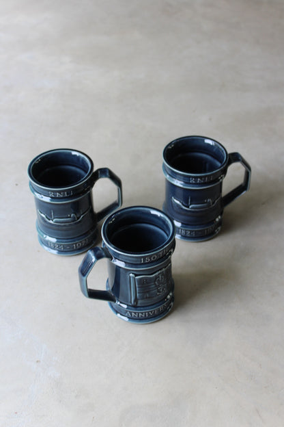 Holkham Pottery RNLI Pottery Mugs x 3 - Kernow Furniture