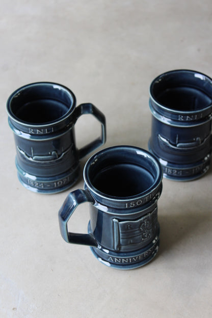 Holkham Pottery RNLI Pottery Mugs x 3 - Kernow Furniture