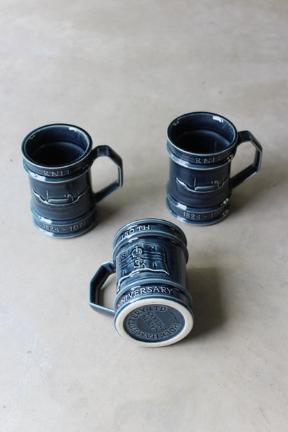 Holkham Pottery RNLI Pottery Mugs x 3 - Kernow Furniture