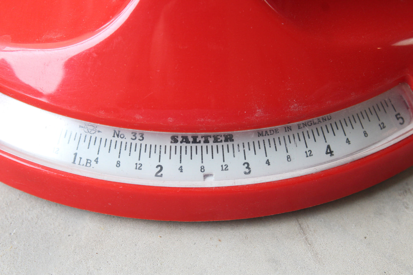 Retro Red Salter Kitchen Scales - Kernow Furniture