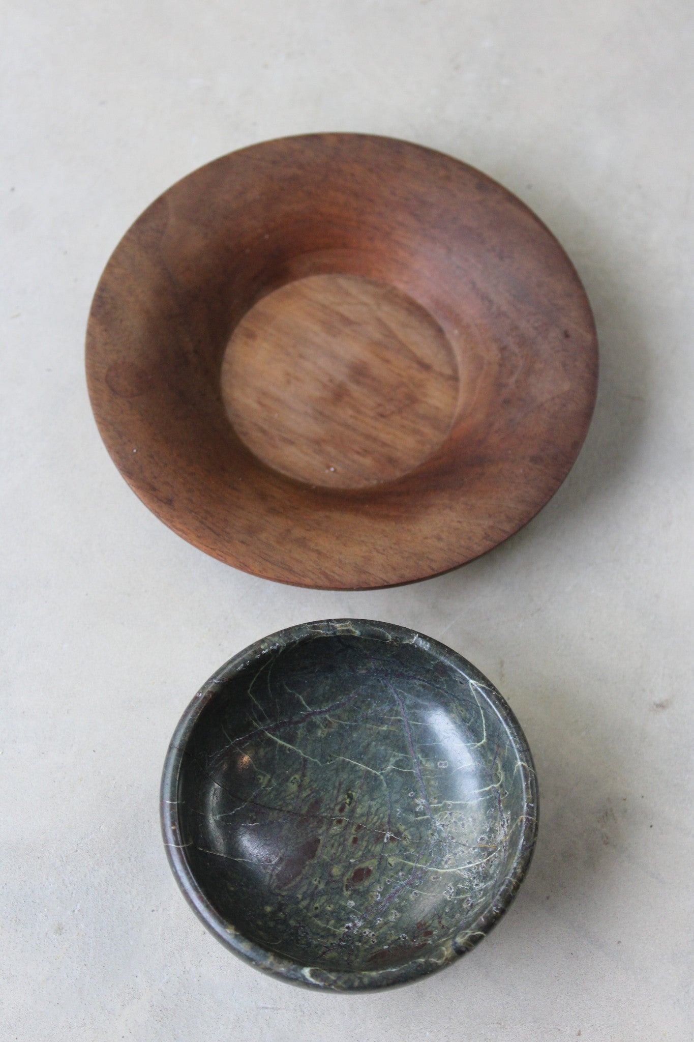 Serpentine Bowl & Walnut Saucer - Kernow Furniture