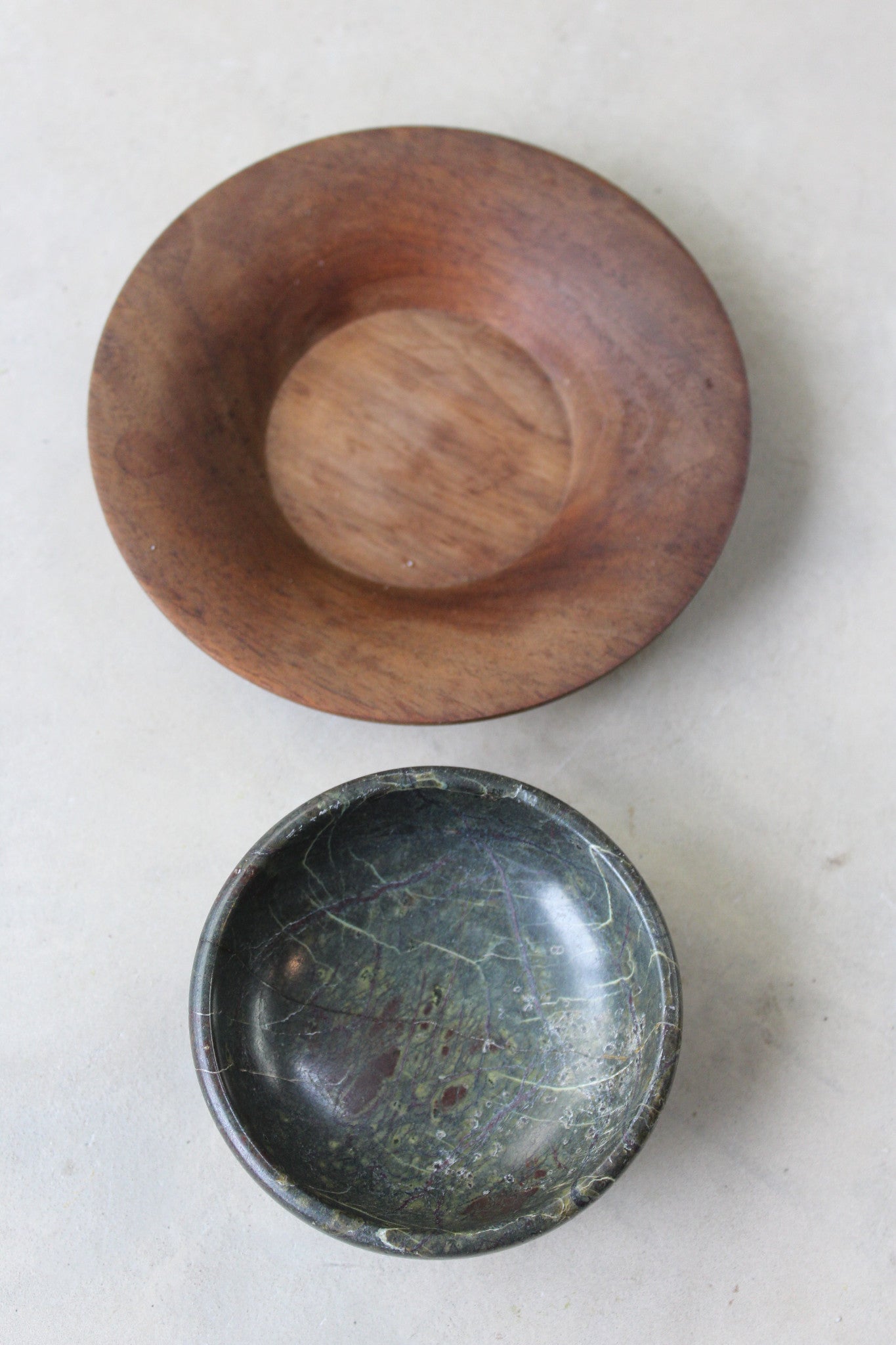 Serpentine Bowl & Walnut Saucer - Kernow Furniture