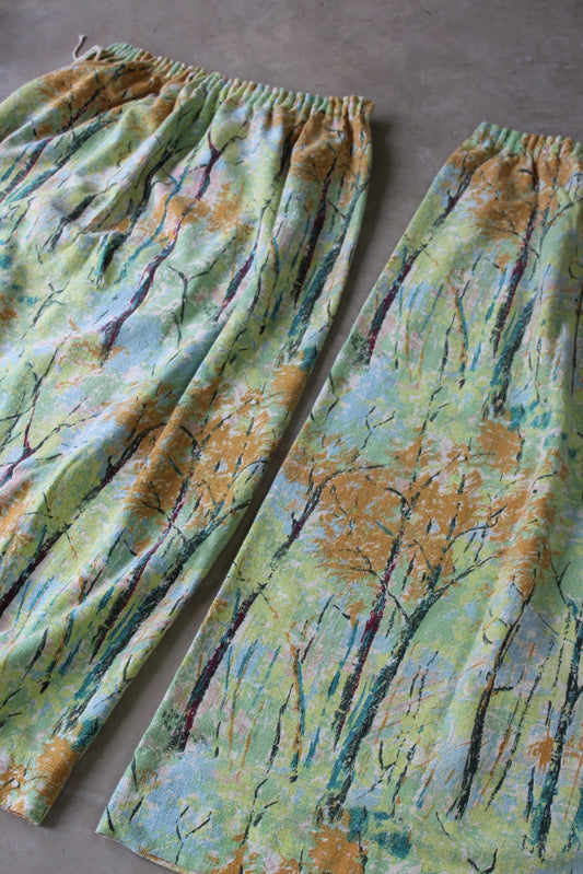 Vintage Bark Cloth Curtains - Kernow Furniture