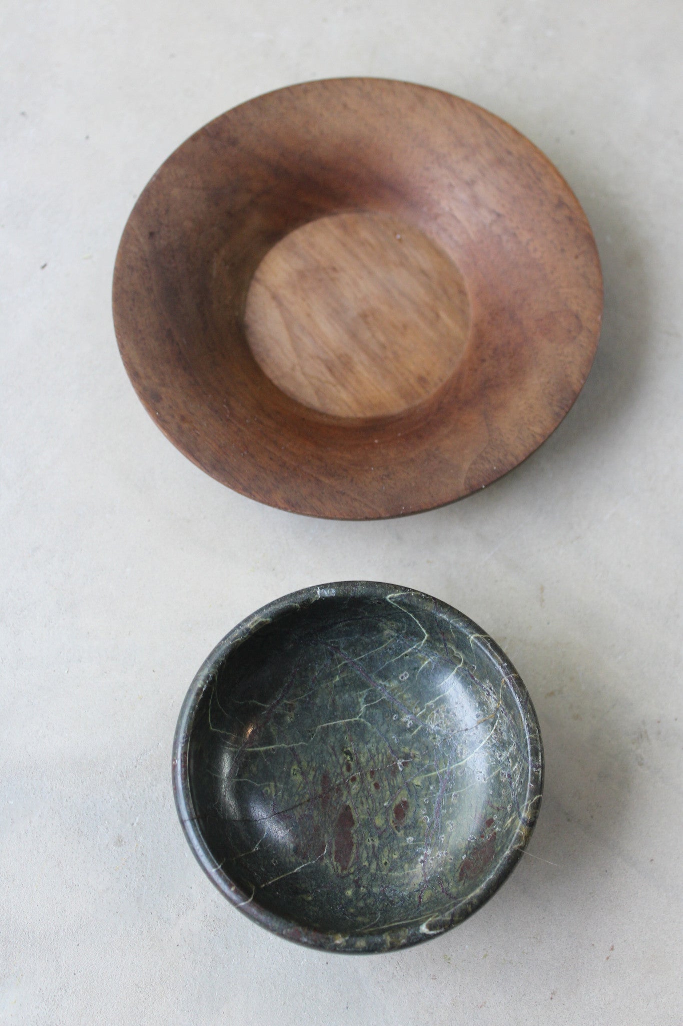 Serpentine Bowl & Walnut Saucer - Kernow Furniture