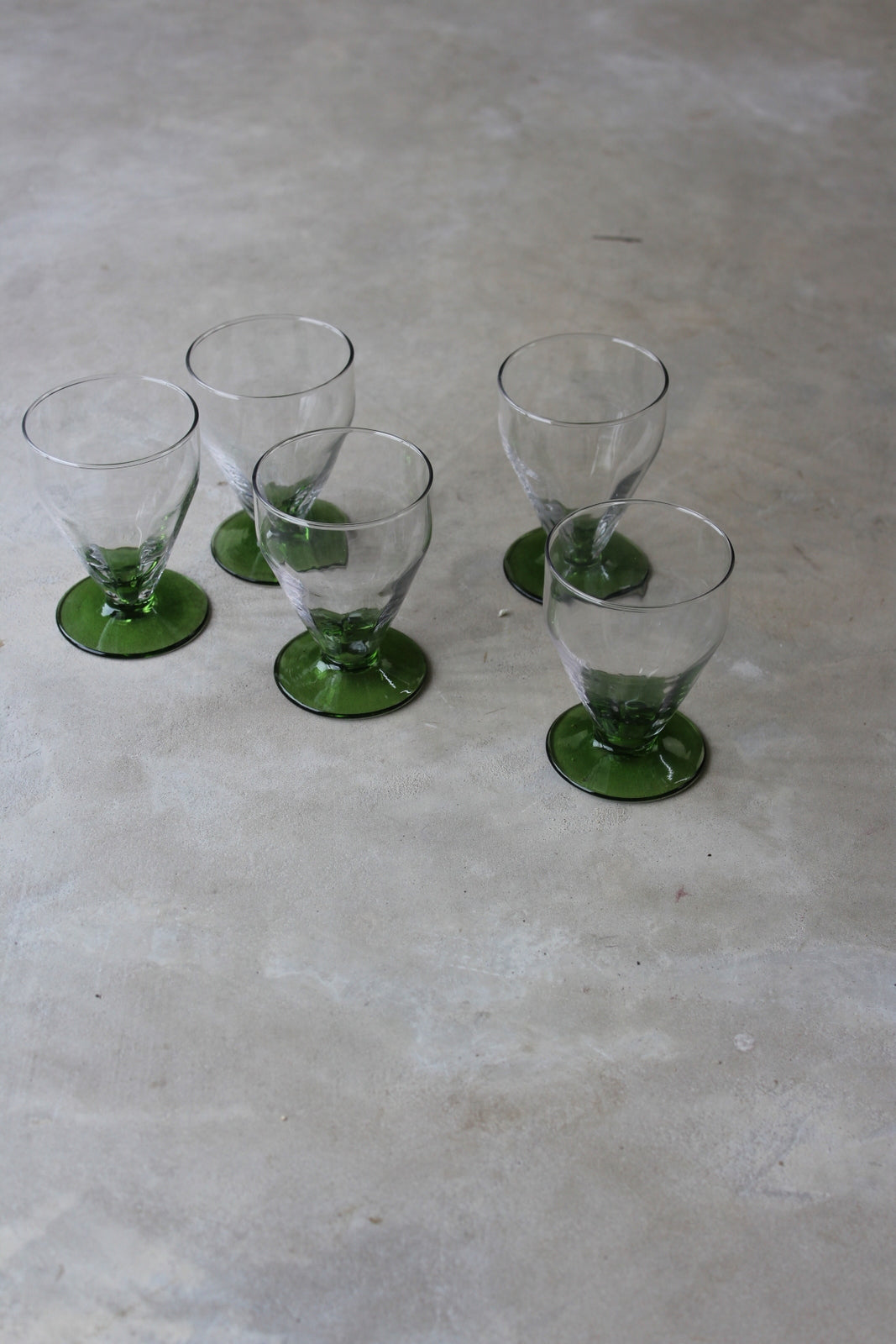 Set 6 Vintage Water Glasses - Kernow Furniture