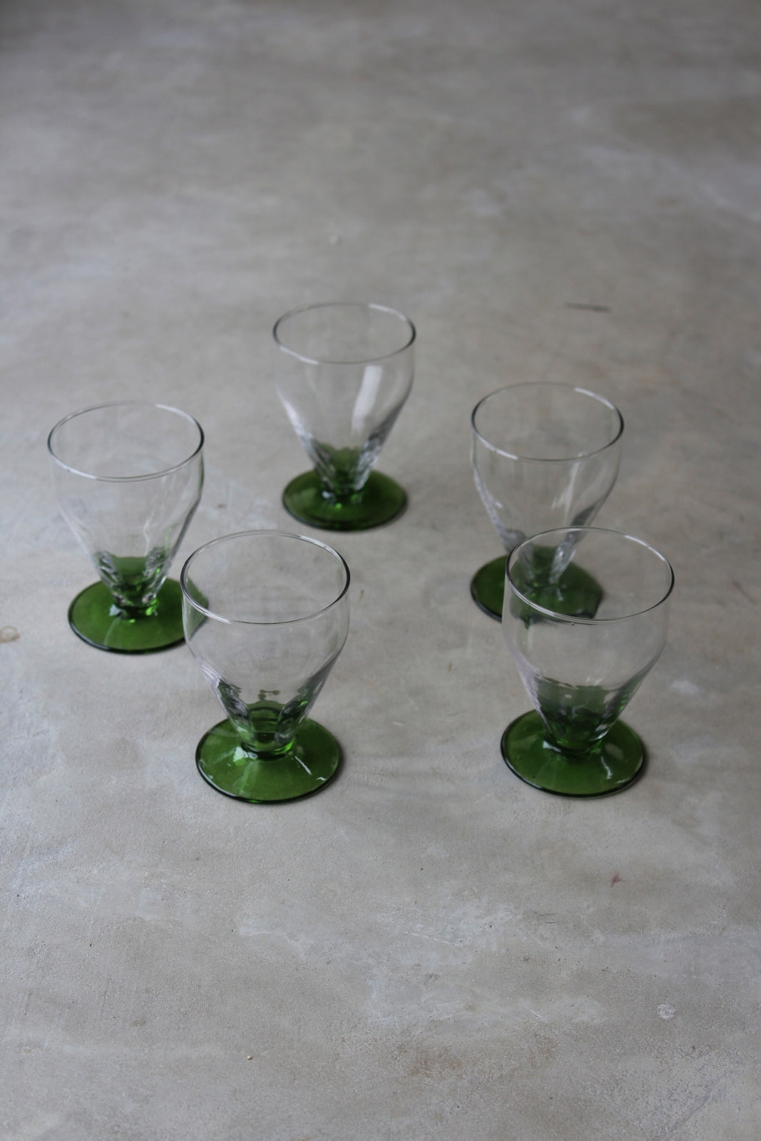 Set 6 Vintage Water Glasses - Kernow Furniture