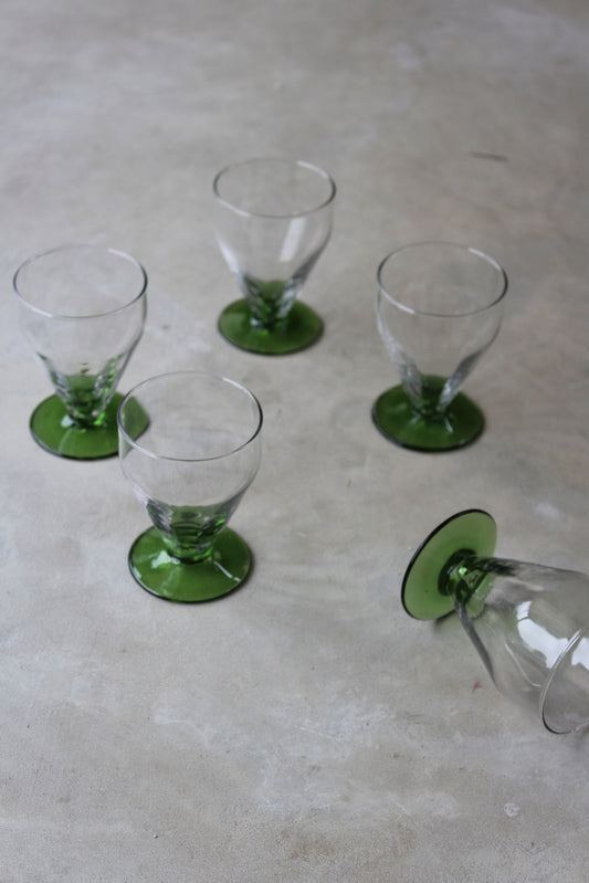 Set 6 Vintage Water Glasses - Kernow Furniture