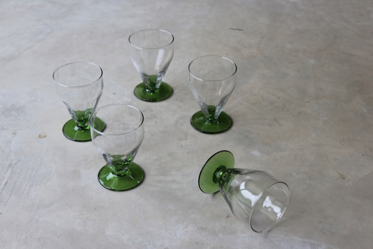 Set 6 Vintage Water Glasses - Kernow Furniture