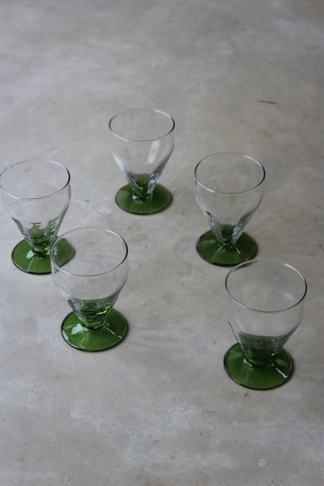 Set 6 Vintage Water Glasses - Kernow Furniture