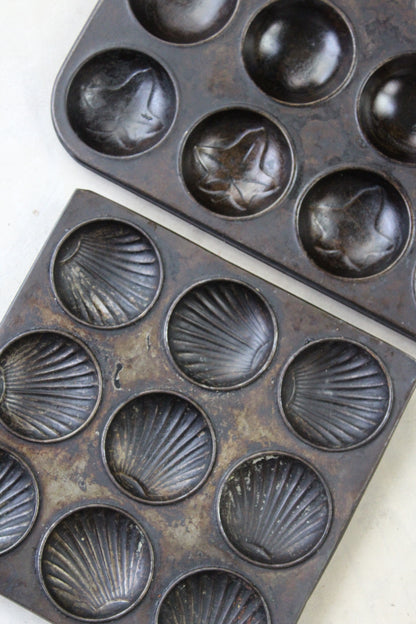 3 Vintage Bun Cake Tins - Kernow Furniture