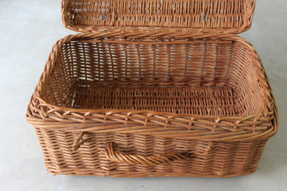 Vintage Woven Picnic Basket - Kernow Furniture