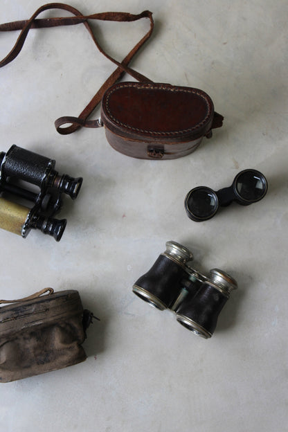 Three Pairs Vintage Binoculars - Kernow Furniture