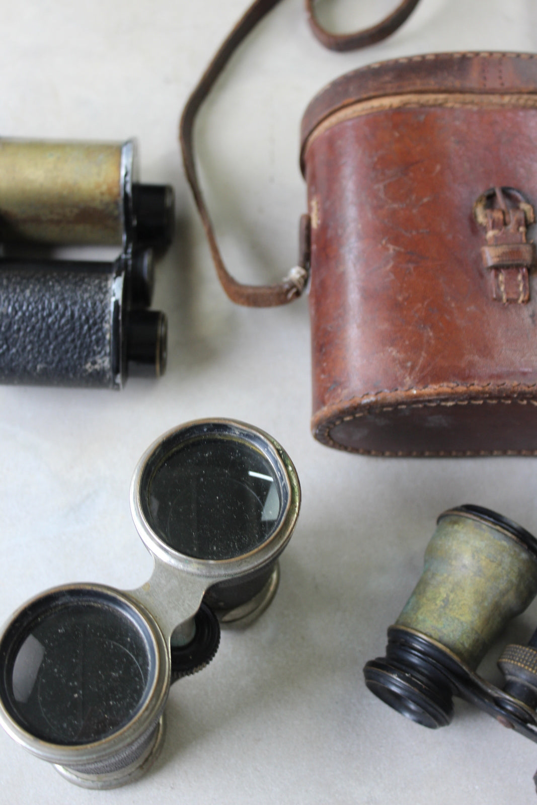 Three Pairs Vintage Binoculars - Kernow Furniture