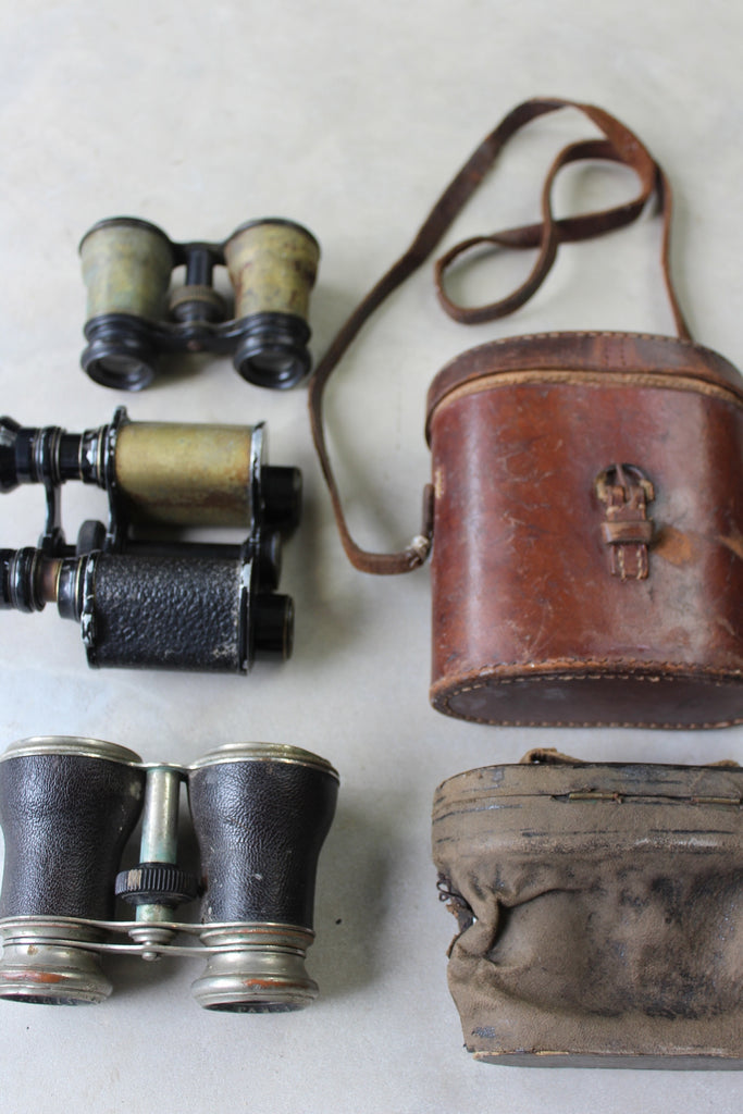 Three Pairs Vintage Binoculars - Kernow Furniture