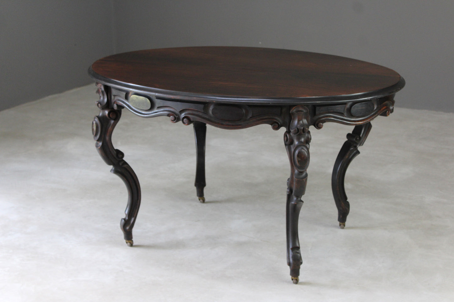 Antique French Rosewood Dining Table - Kernow Furniture