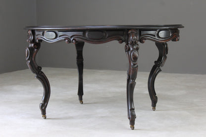 Antique French Rosewood Dining Table - Kernow Furniture