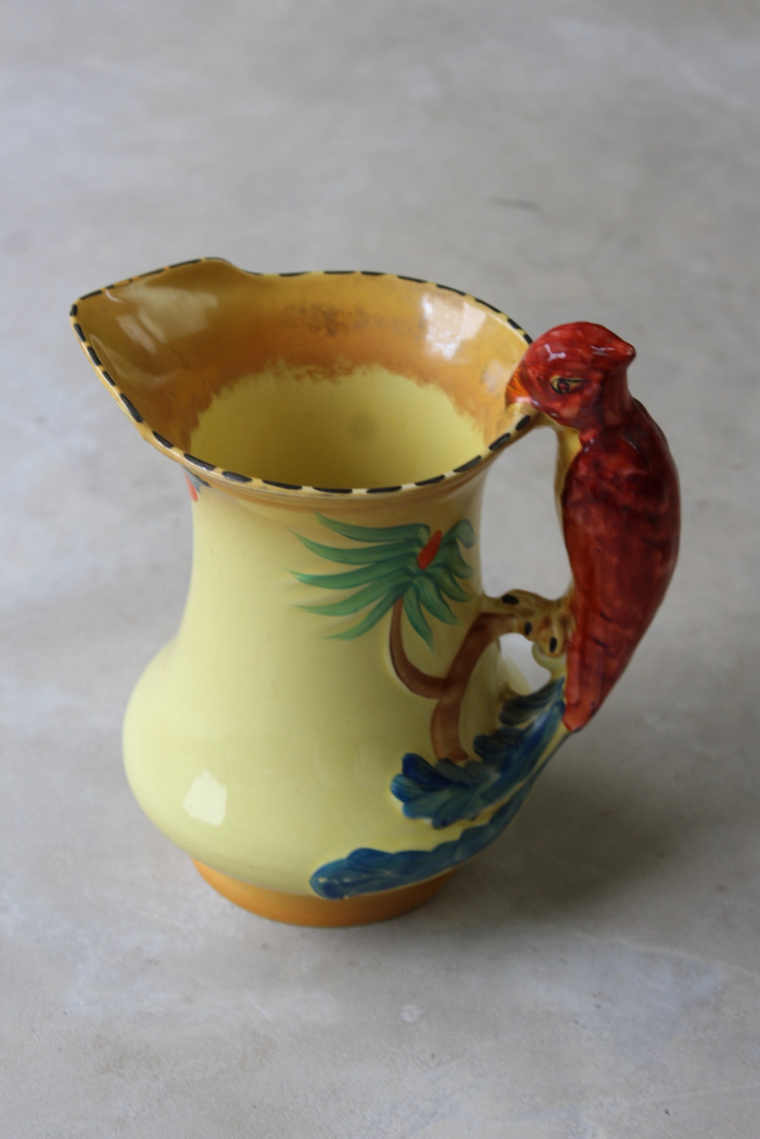 Vintage Burleigh Ware Parrot Jug - Kernow Furniture