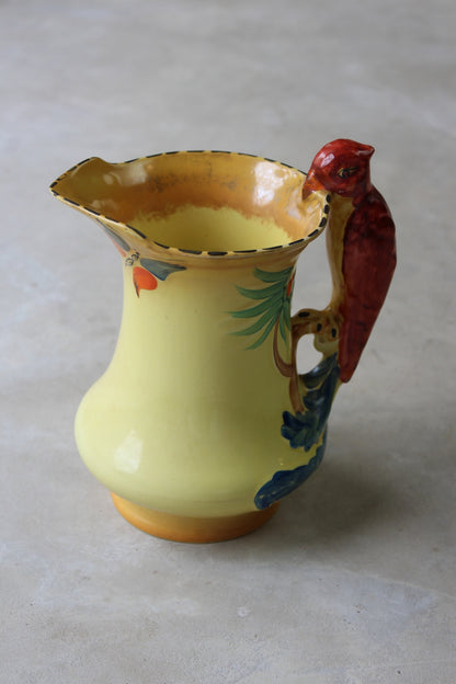 Vintage Burleigh Ware Parrot Jug - Kernow Furniture