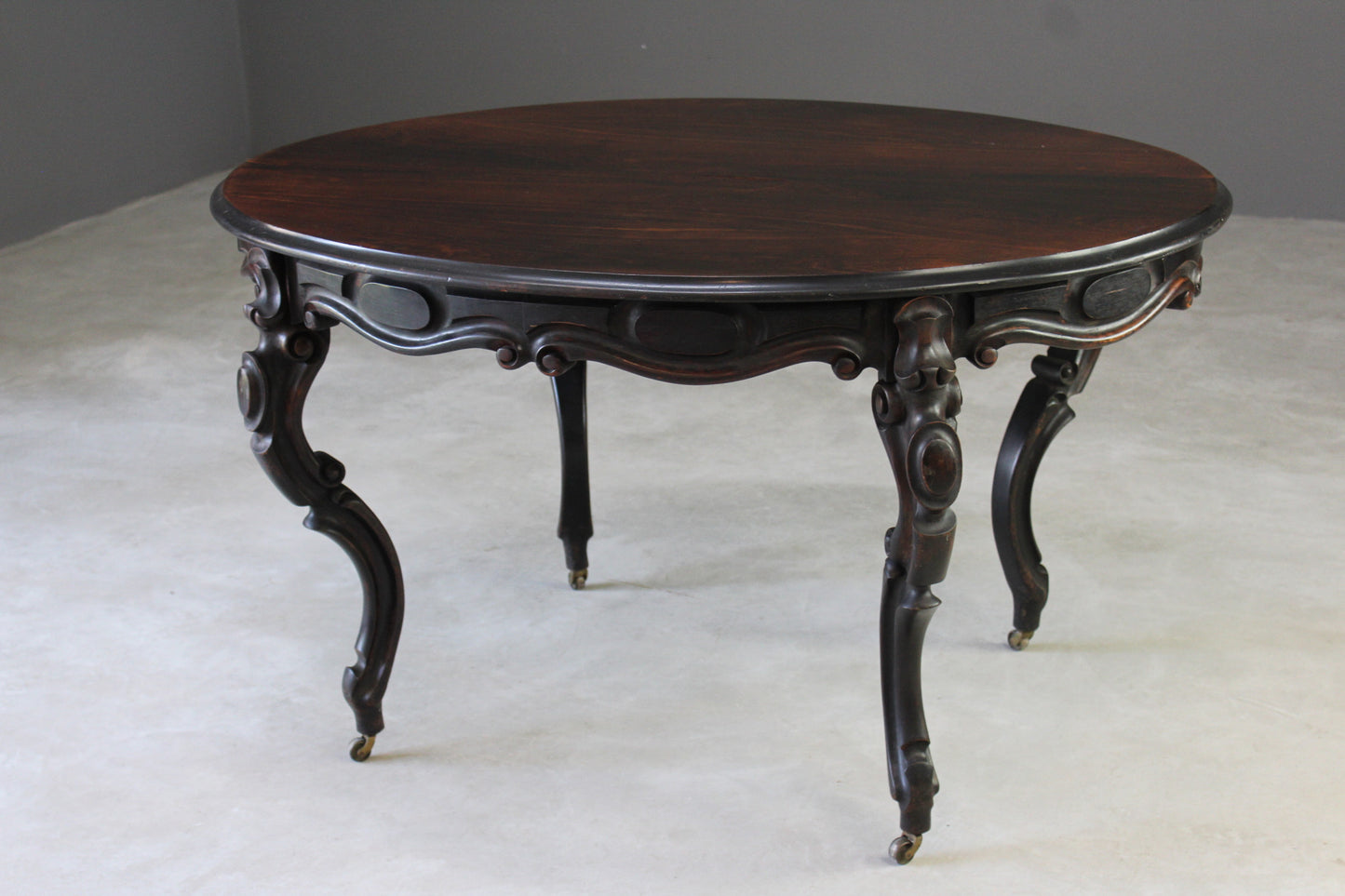 Antique French Rosewood Dining Table - Kernow Furniture