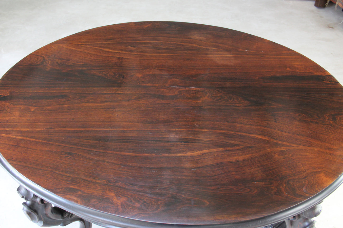 Antique French Rosewood Dining Table - Kernow Furniture