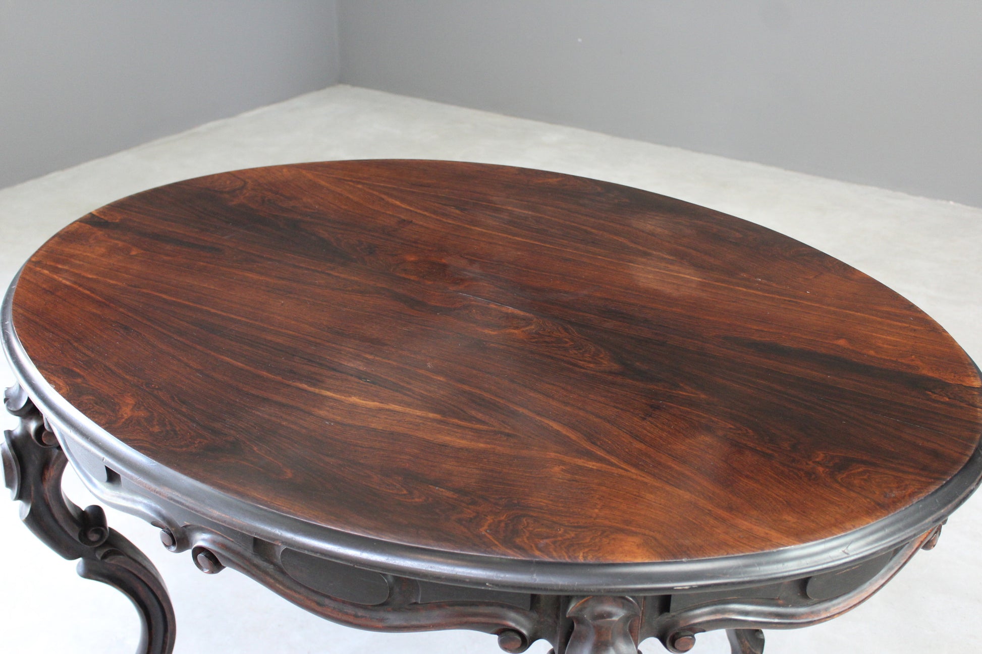 Antique French Rosewood Dining Table - Kernow Furniture