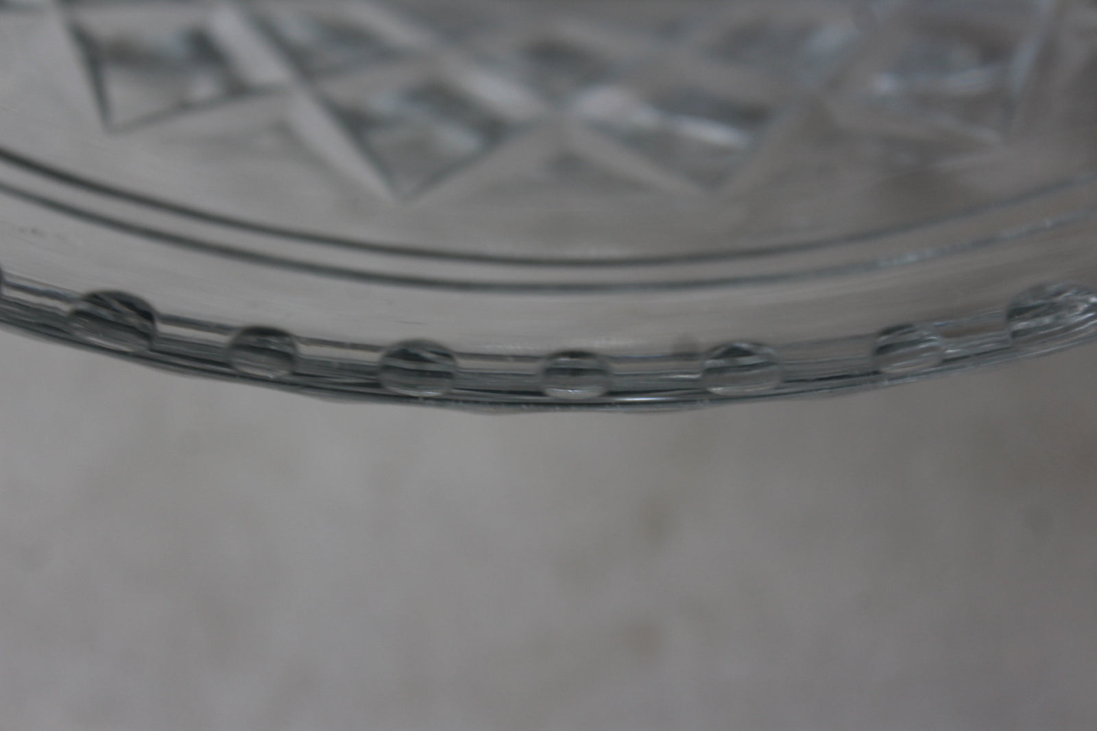 Large Cut Glass Fruit Bowl - Kernow Furniture