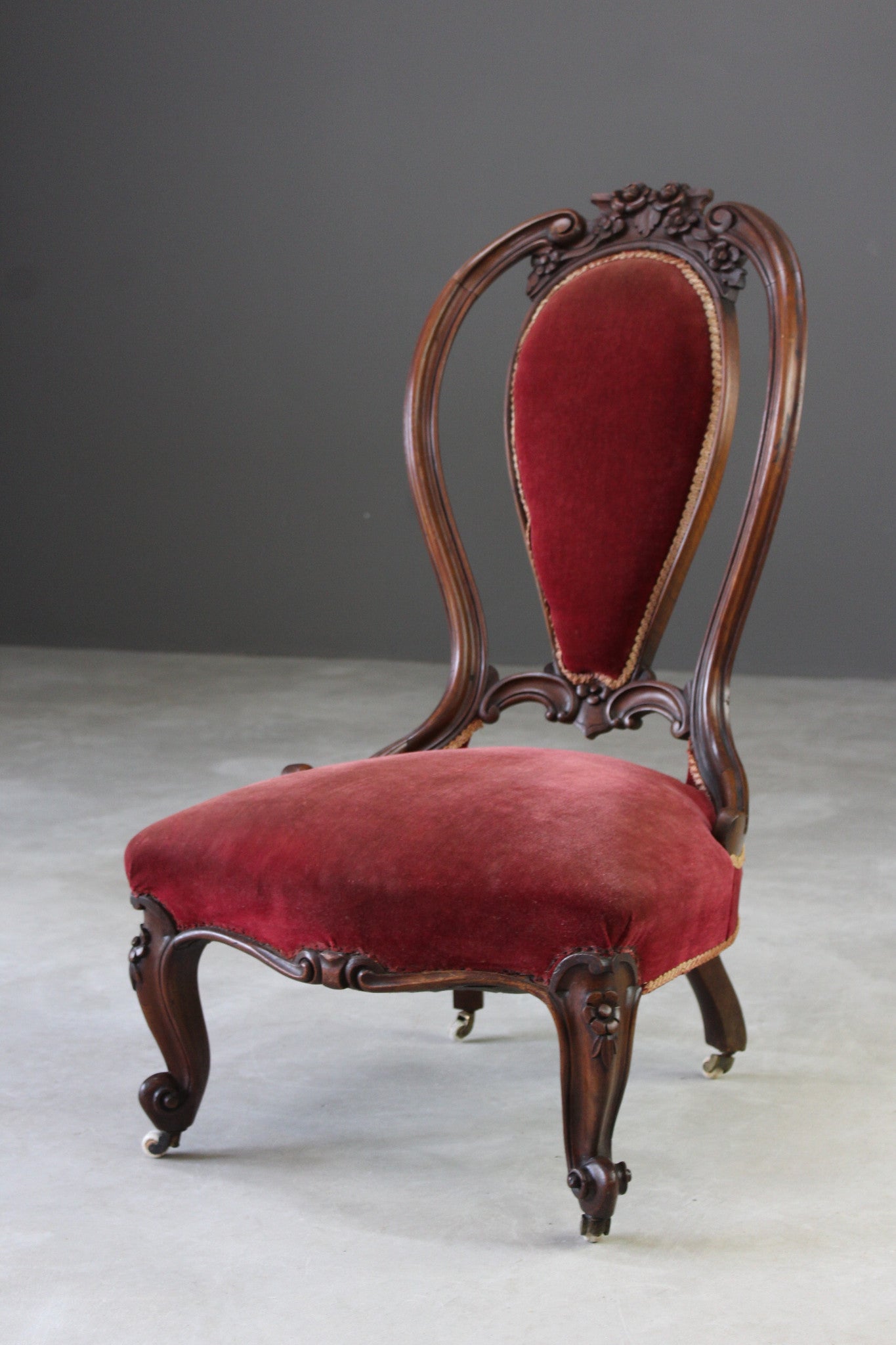 Antique French Nursing Bedroom Chair - Kernow Furniture