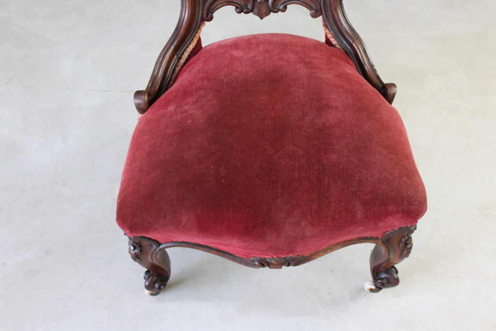 Antique French Nursing Bedroom Chair - Kernow Furniture